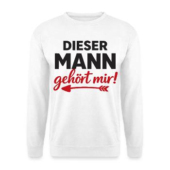 CET HOMME m’appartient Cadeau de partenaire pour les couples - Sweat-shirt Unisexe - blanc - Devant