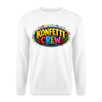 Cadeau drôle de la fête foraine de l’équipe de confettis - Sweat-shirt Unisexe - blanc - Devant