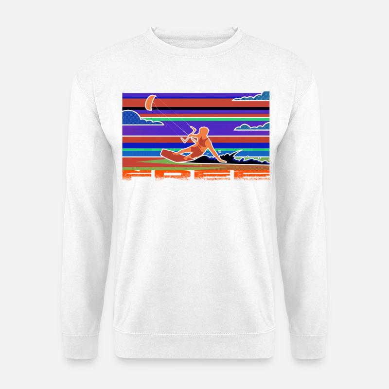 Kitesurf - Unisex Pullover - Weiß