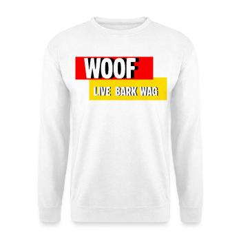 Woof - Unisex Sweatshirt - white - Front