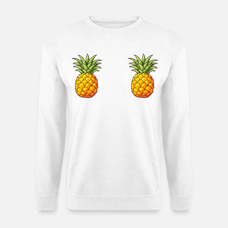 Zwei Ananas - Unisex Pullover - Weiß