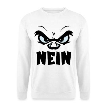 CANCELLATION ATTITUDE NO - Unisex Sweatshirt - white - Front