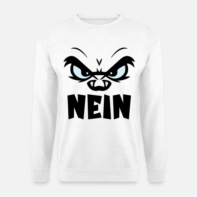ABSAGE HALTUNG NEIN - Unisex Pullover - Weiß