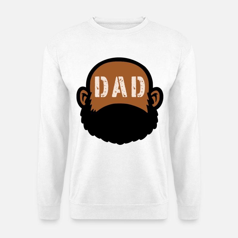 DAD BEARD - Unisex Sweatshirt - white