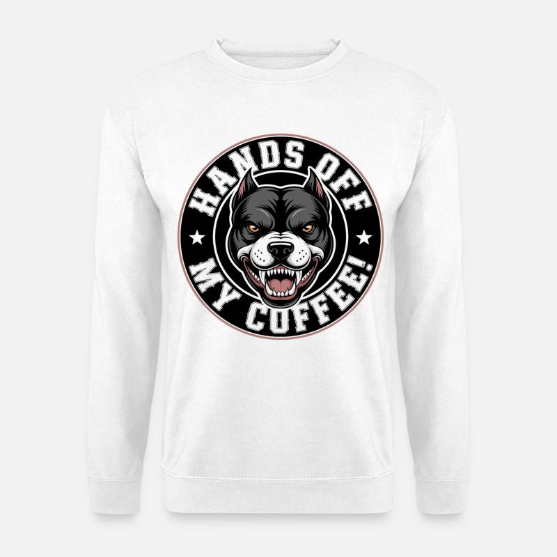 Hände weg von meinem Kaffee - Unisex Pullover - Weiß