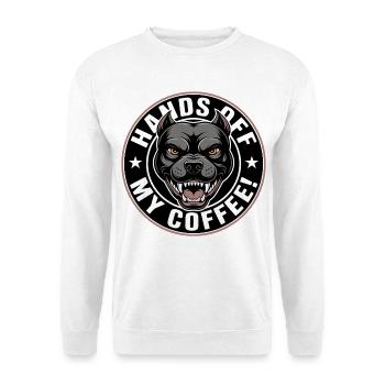 Lâche mon café - Sweat-shirt Unisexe - blanc - Devant
