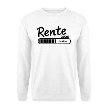 Chargement de la pension 2026 Enfin à la retraite - Sweat-shirt Unisexe - blanc - Devant
