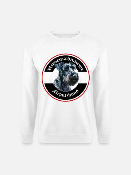 Riesenschnauzer Schutzhund Emblem - Unisex Pullover - Weiß