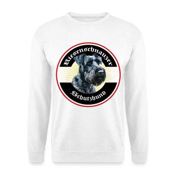 Riesenschnauzer Emblem IGP Hundesport - Unisex Pullover - Weiß - Vorne