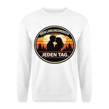 Ma personne préférée, j’aime tous les jours - Sweat-shirt Unisexe - blanc - Devant