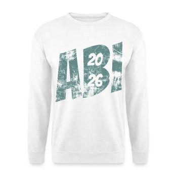 Abi 2026 - Abitur - Geschenk - Unisex Pullover - Weiß - Vorne