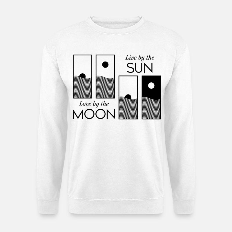 Sonnenaufgang / Sonnenuntergang - Unisex Pullover - Weiß