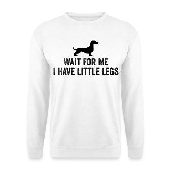 Bester Dackel Mama Papa Hundebesitzer Geschenk - Unisex Pullover - Weiß - Vorne