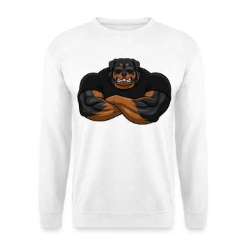 Rottweiler Security – The toughest bouncer - Unisex Sweatshirt - white - Front