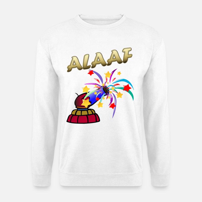 Alaaf Karneval Feuerwerk Fasching - Unisex Pullover - Weiß