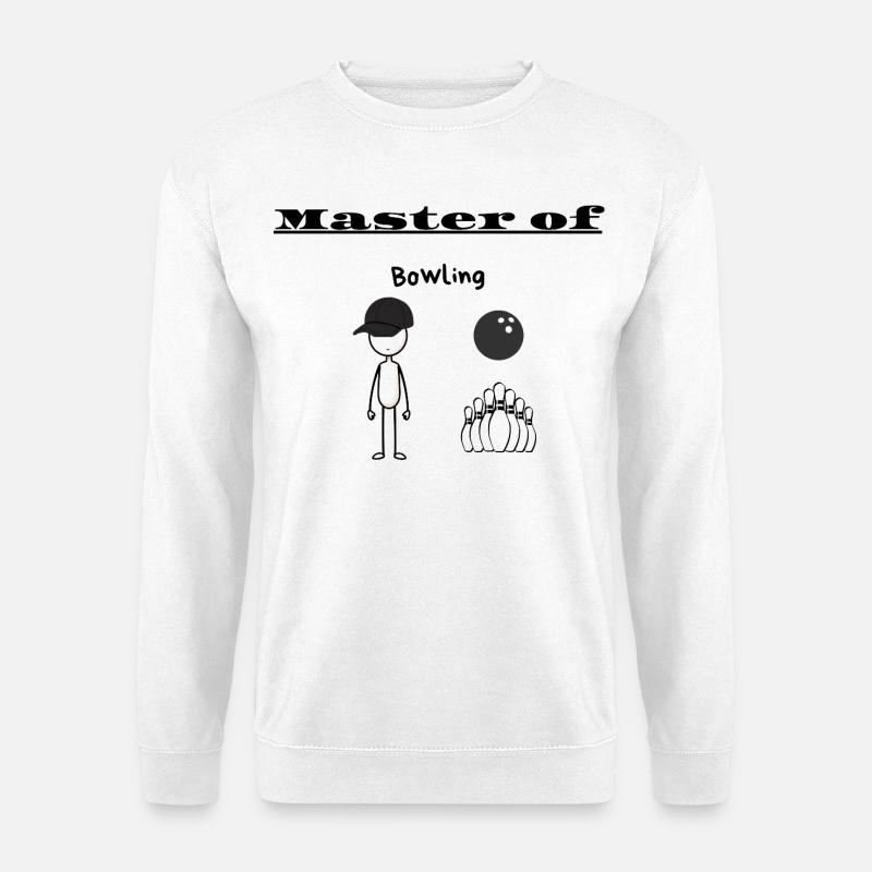 Meister des Bowlings - Unisex Pullover - Weiß