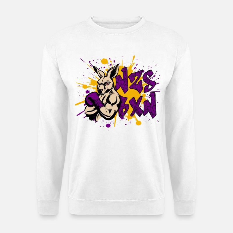 NZS BXN Graffiti – Antifaschistisches Statement - Unisex Pullover - Weiß