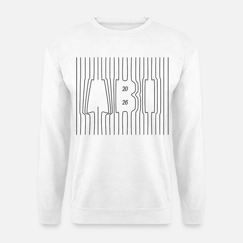 Lebenslinien | Abi 26 - Abitur - Geschenk - Unisex Pullover - Weiß