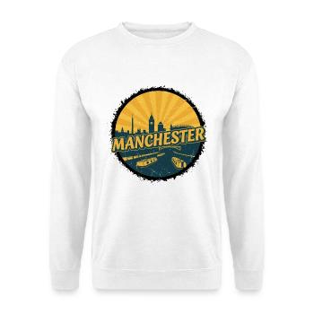 Insigne du canal vintage de la Skyline de la ville de Manchester - Sweat-shirt Unisexe - blanc - Devant