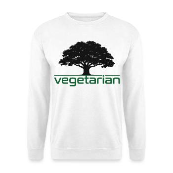 Vegetarian Oak – Nature & Durability Design - Unisex Sweatshirt - white - Front