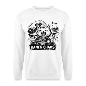 Ramen Nouilles, Amoureux des Chats, Kats Kawaii Rétro - Sweat-shirt Unisexe - blanc - Devant