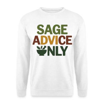 Conseils pour herboristes Sage : uniquement du matériel professionnel - Sweat-shirt Unisexe - blanc - Devant