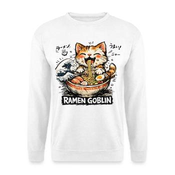 Ramen Nouilles, Amoureux des Chats, Kats Kawaii Rétro - Sweat-shirt Unisexe - blanc - Devant