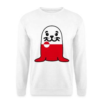 Seal Greenland - Sweat-shirt Unisexe - blanc - Devant