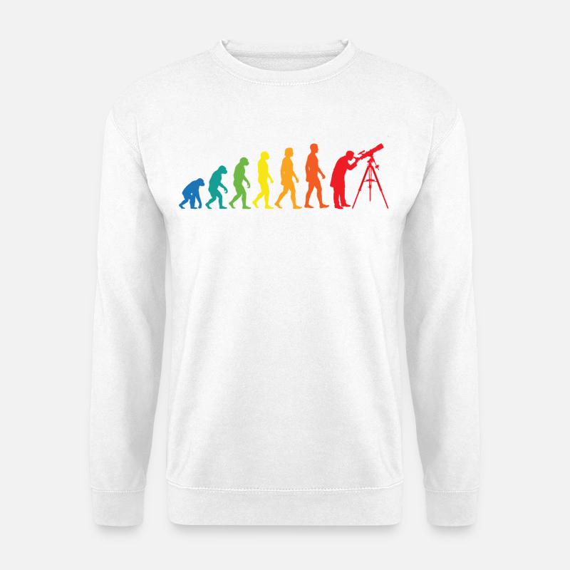 Evolution Astronomy – Space Telescope Design - Unisex Sweatshirt - white