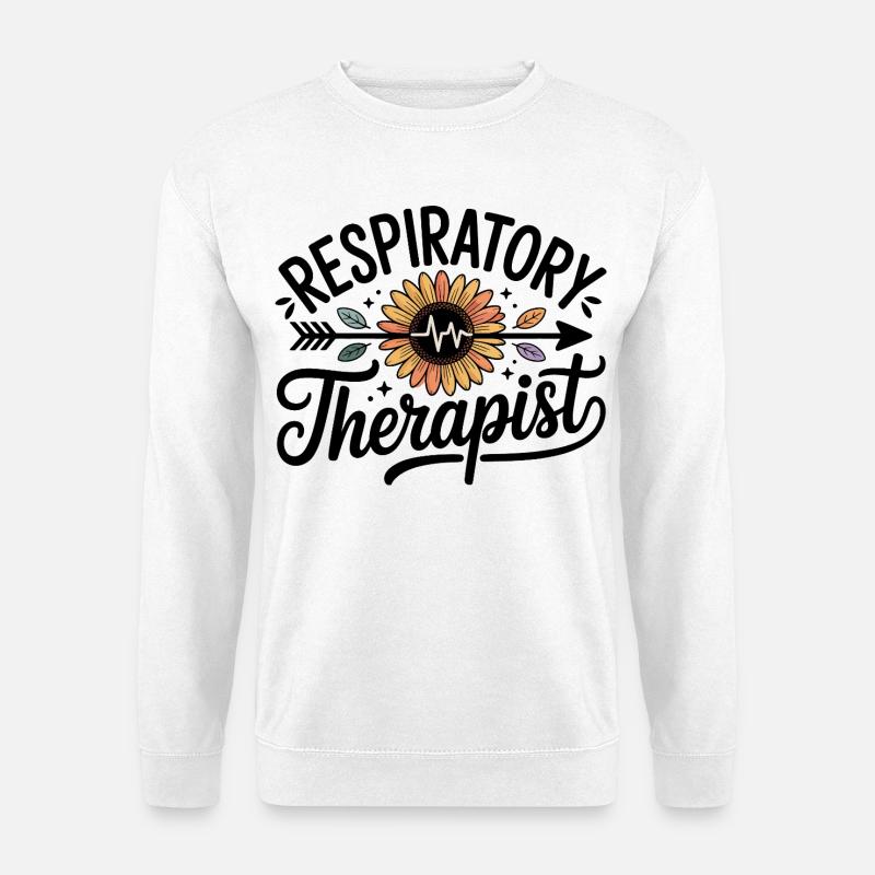 Sonnenblume Herzschlag Inspiration - Unisex Pullover - Weiß