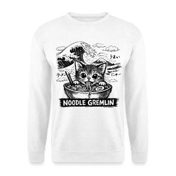 Cat Ramen Anime - Unisex Sweatshirt - white - Front