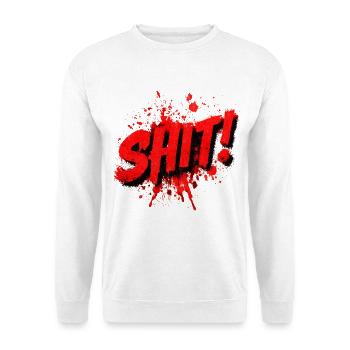 Shit Graffiti Splash - Unisex Pullover - Weiß - Vorne