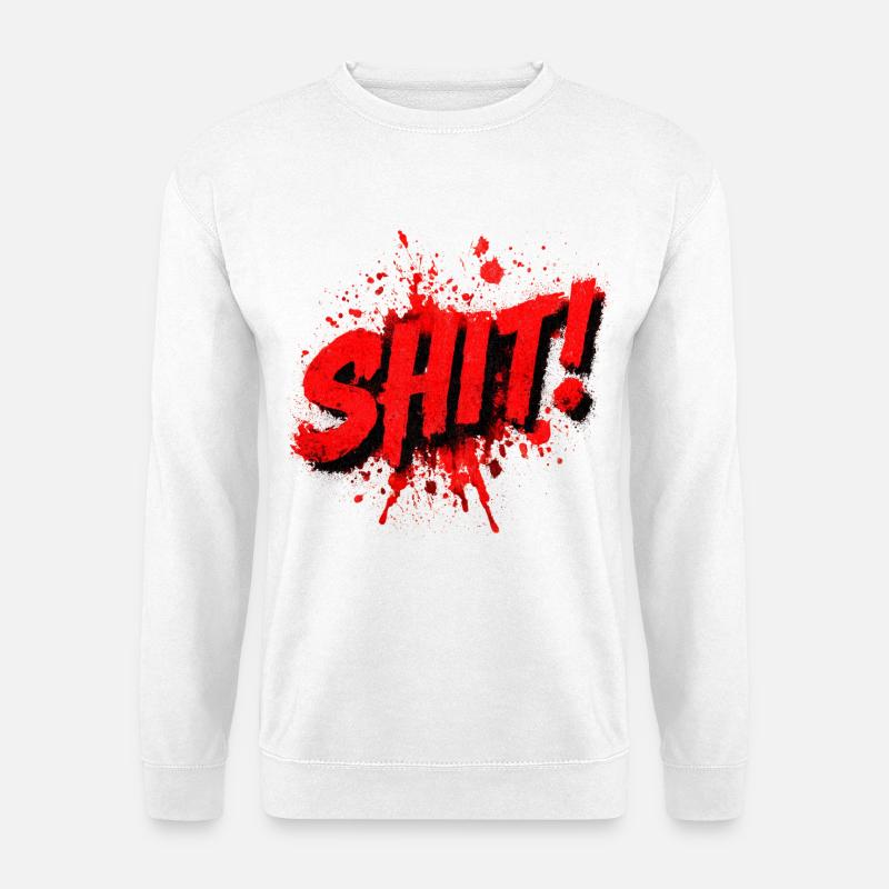 Shit Graffiti Splash - Unisex Pullover - Weiß