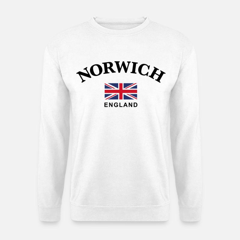Norwich, England - Unisex Pullover - Weiß