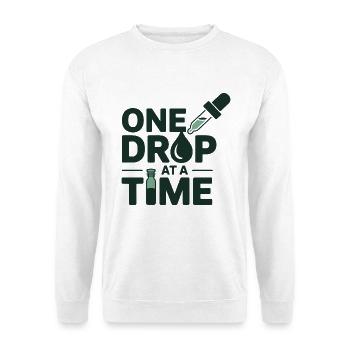 Homeopathie : une goutte à la fois Équipement professionnel - Sweat-shirt Unisexe - blanc - Devant