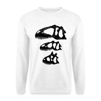 Giganotosaurus Allosaurus Carnotaurus - Unisex Pullover - Weiß - Vorne