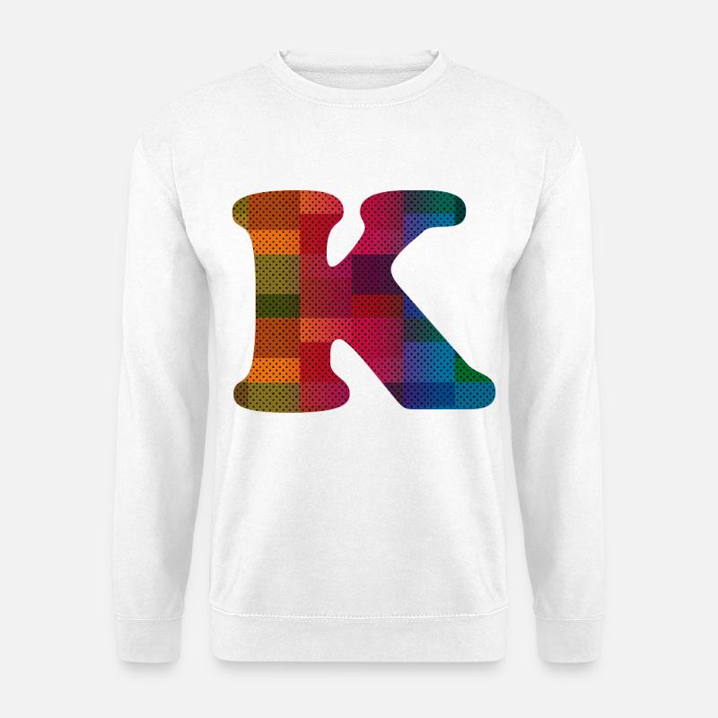 Buchstabe K - Unisex Pullover - Weiß