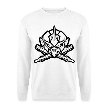 One Bulky Mech - Tête de logo v2 - Sweat-shirt Unisexe - blanc - Devant