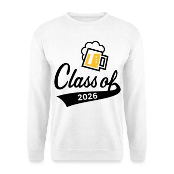 Class Of 2026 (Abschlussklasse / Bier / 2C POS) - Unisex Pullover - Weiß - Vorne