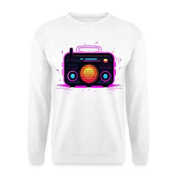 Retro Radio Retrowave - Unisex Sweatshirt - white - Front