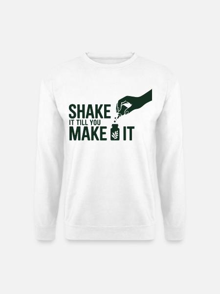 Homöopathie: Schüttel es, bis du es professionell machst. - Unisex Pullover - Weiß