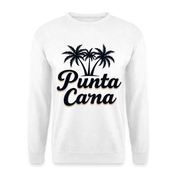 Punta Cana Karibik Urlaub mit Palmen - Unisex Pullover - Weiß - Vorne