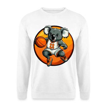 Basketball player Koala - Unisex Sweatshirt - white - Front