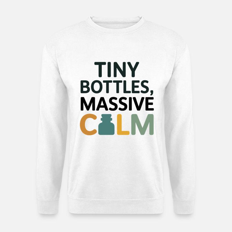 Homöopathie Tiny Bottles Massive Calm Professional - Unisex Pullover - Weiß