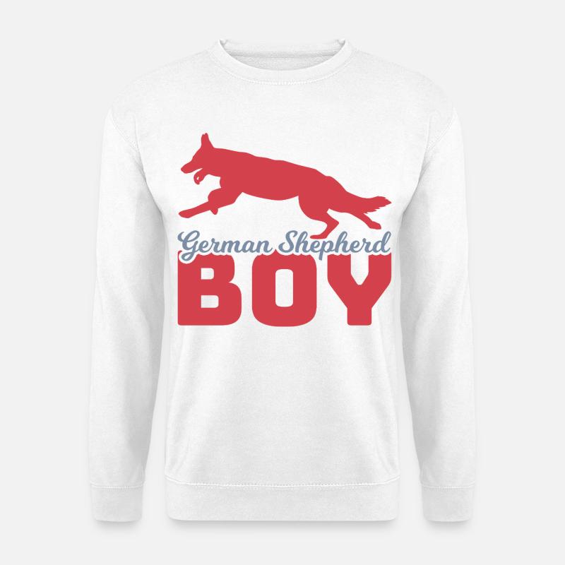 Schäferhund Junge - Unisex Pullover - Weiß