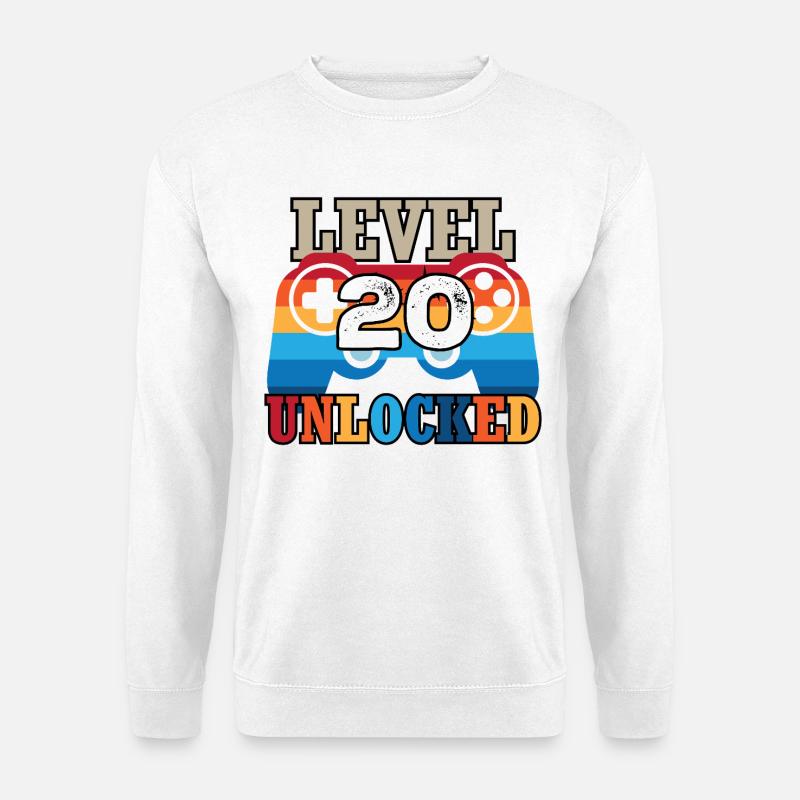 Level 20 Unlocked - Unisex Pullover - Weiß