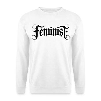 féministe - Sweat-shirt Unisexe - blanc - Devant