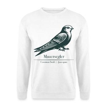 Silhouette Rapide | Ornithologie | Dessin - Sweat-shirt Unisexe - blanc - Devant