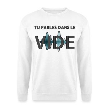 L'invisible. - Sweat-shirt Unisexe - blanc - Devant