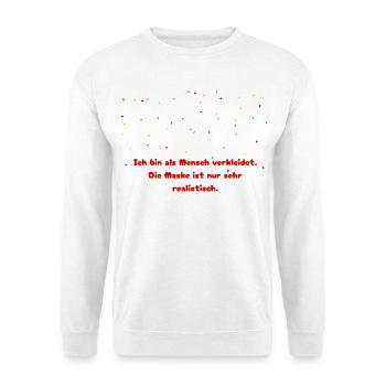Carnaval de remplacement de costume pour masques humains - Sweat-shirt Unisexe - blanc - Devant